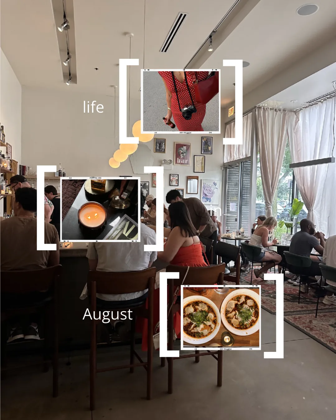 Monthly Recap 7 template layout in the Exposure app