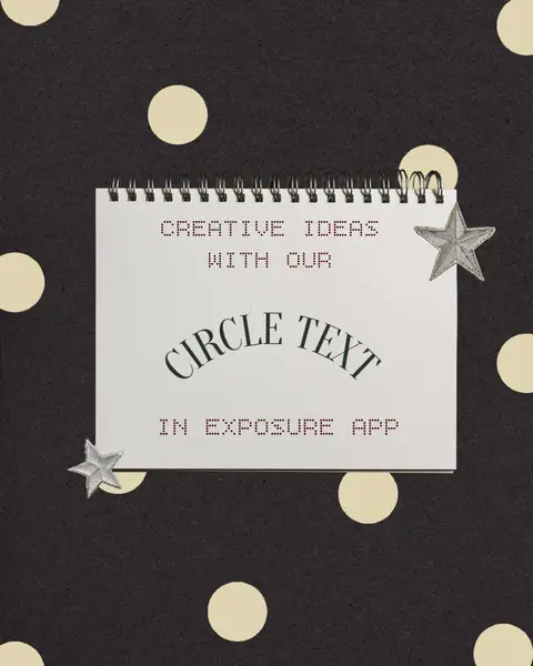 Ideas for rounded Text and how to integrate them into your carousel Posts with Exposure App, slide 1 of 6