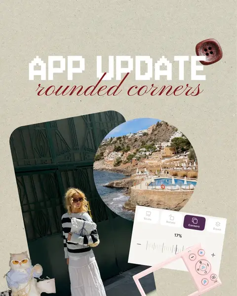 Latest App Update holds a new Feature rounded corners!, slide 1 of 4