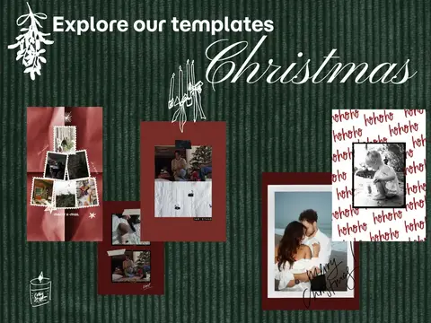 It’s time for Christmas posts and cards in this cozy December check our selection of Christmas templates ready for posting in our app, slide 1 of 3