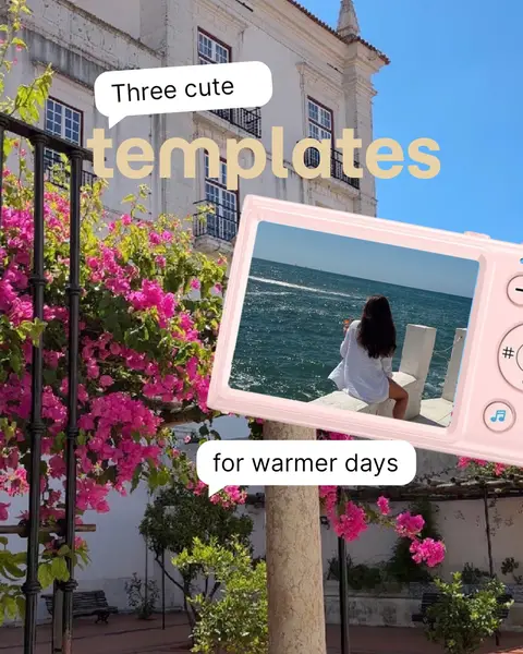 Three cute templates for the warmer days, slide 1 of 5