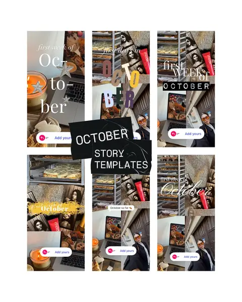 We released a bunch of new October Story templates - free for you to use, slide 1 of 2