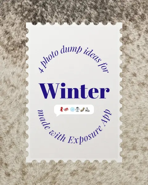 Four Photo dump ideas for winter girlies ️, slide 1 of 5