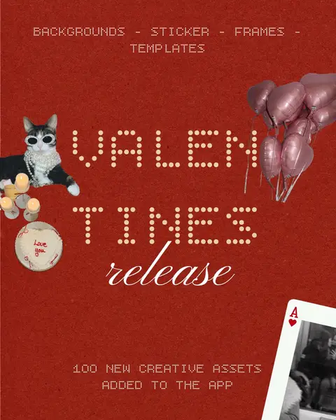 Our newest Valentine’s release is live ️ get our latest update and enjoy our new creative assets, slide 1 of 6