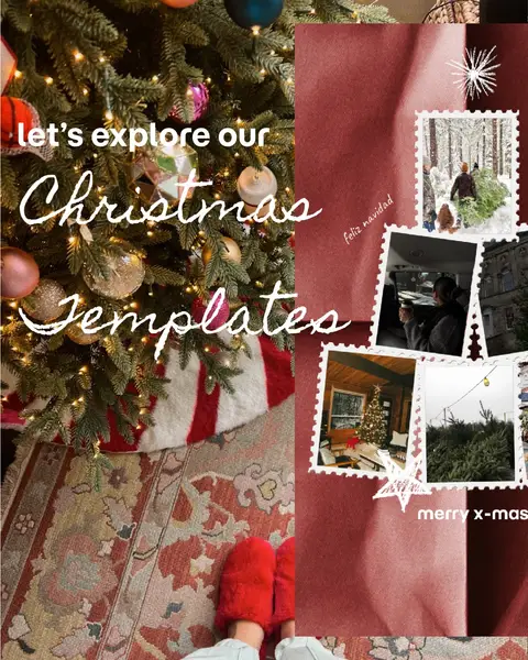 Get your last minute Christmas affairs in order with our Christmas templates in our app Choose from carousel posts, scrapbook templates or printable C, slide 1 of 6