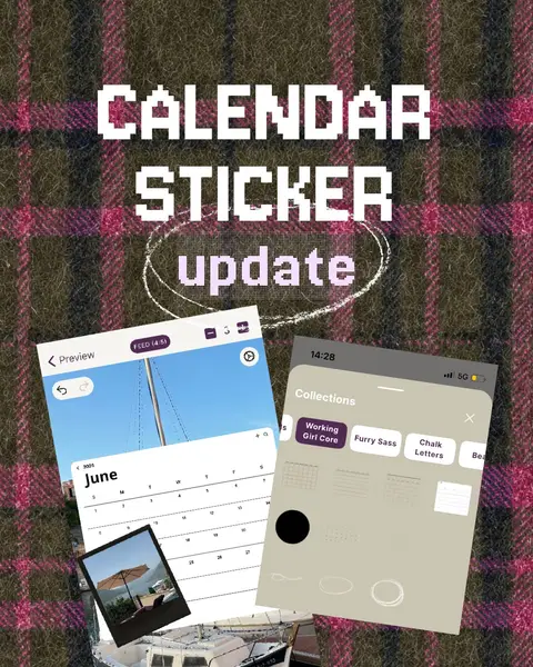 Our free calendar stickers just received a new addition number Sets This makes it easier for you to create the viral calendar Posts, slide 1 of 5